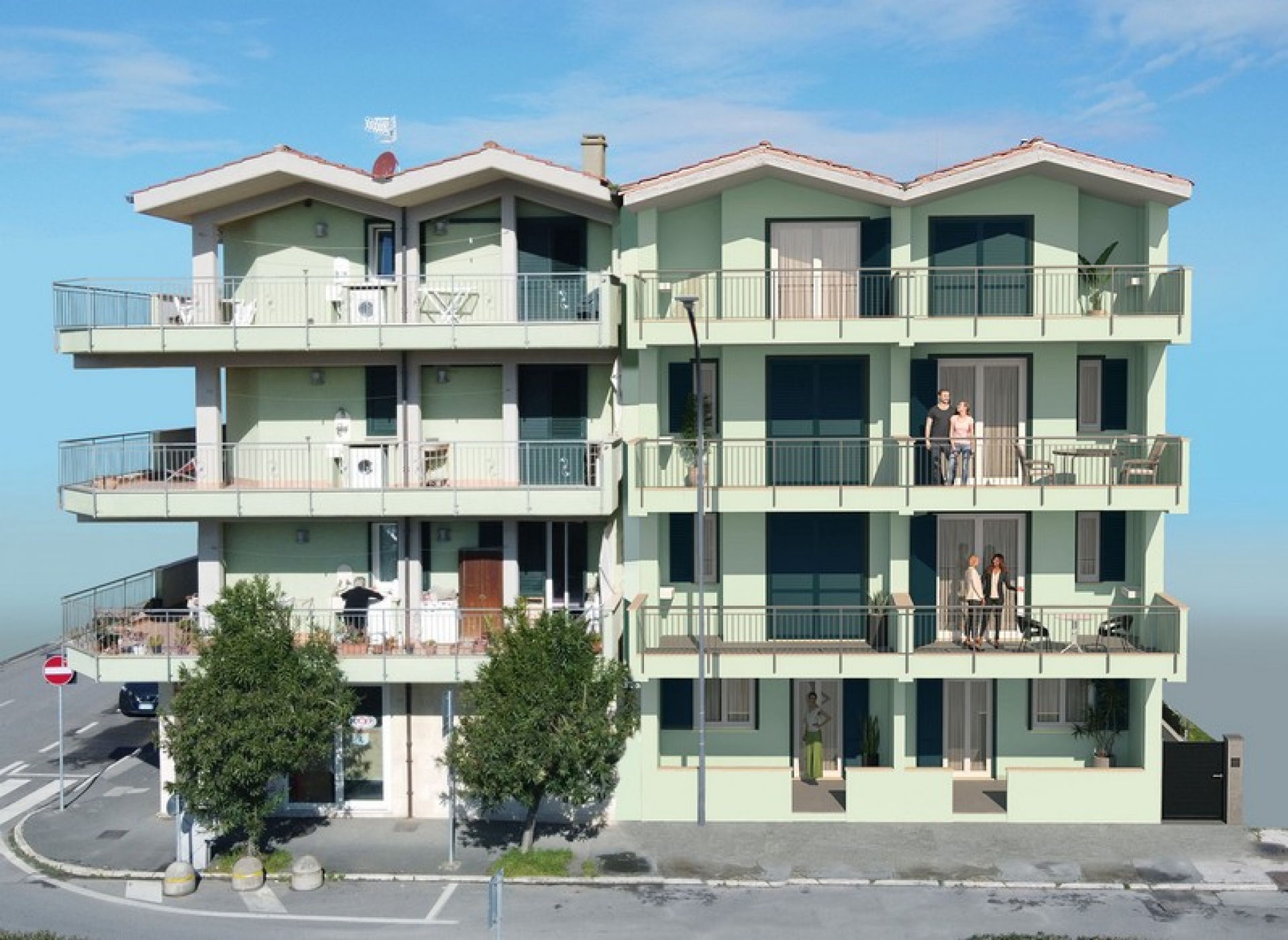 Attico su due livelli con terrazza affacciata sul porto